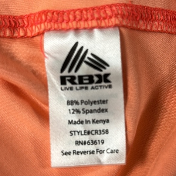 RBX Performance racerback tank top, orange stripes, S, Stretchy, great condition - Picture 9 of 9